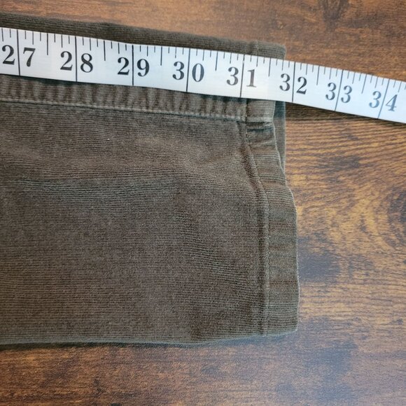 Calvin Klein Jeans Size 6 Corduroy Ultimate Skinny Olive Green Low Rise - Picture 9 of 11